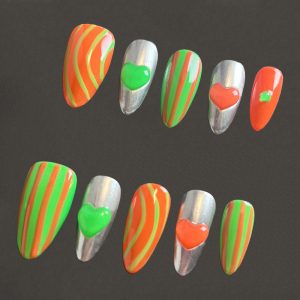 AdornU Neon Love Stripes