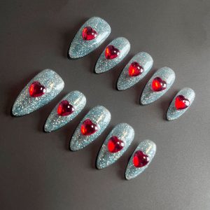 AdornU Sparkling Hearts