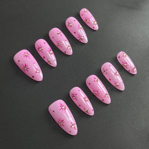 AdornU Pink Petal Sparkle